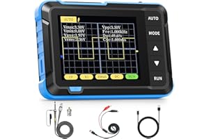 FNIRSI DSO152 Handheld Oscilloscope - 2.8" TFT Digital Oscilloscope Kit 200KHz Bandwidth 2.5MS/s High Sampling Rate Portable Pocket Oscilloscope, Trigger Function Auto/Nomal/Single