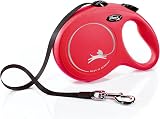 flexi New Classic Tape Retractable Leash Red Large 26 ft up to 110 lbs