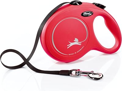 flexi New Classic Tape Retractable Leash Red Large 26 ft up to 110 lbs
