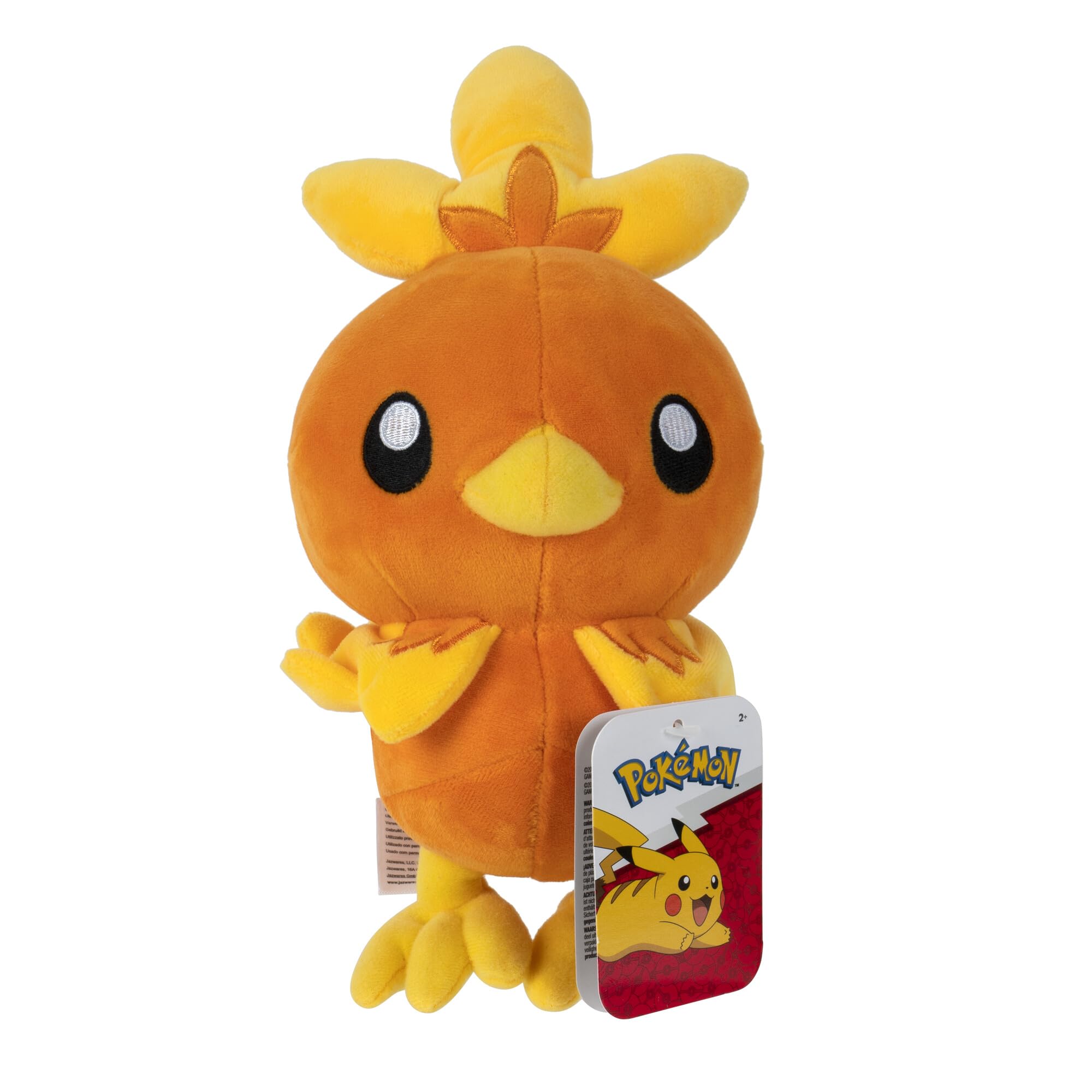 JAZWARES Jazwares Pokemon 8'' Plush Toy Torchic, Multicolor, (95217JAZ_FLEMMLI)