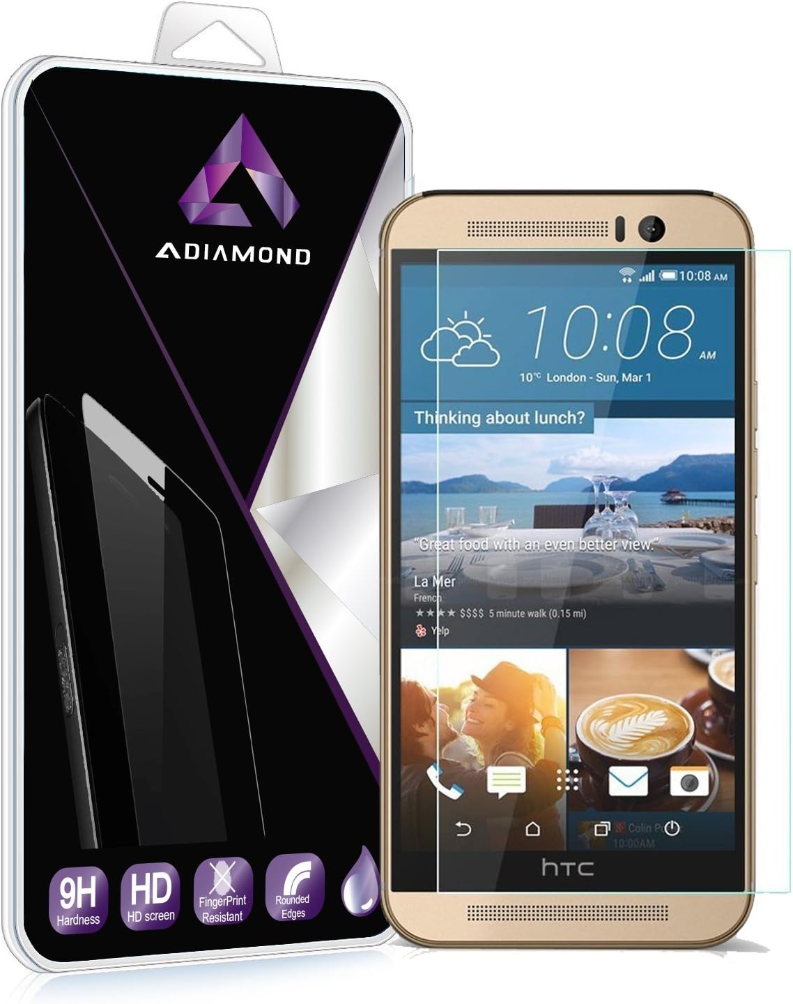 HTC one M9 screen protector, Tempered Glass Screen Protector for HTC one M9