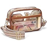 PACKISM Clear Bag for Stadium Events - Clear Purses for Women Stadium Crossbody Concert Bag for Game Day, Sports, Festival