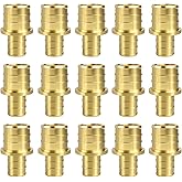 SUNGATOR 15-Pack PEX 1/2"x 3/4" PEX Reducing Coupling Brass Crimp Fitting, No Lead Brass