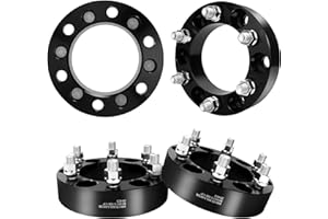 YIZBAP 6x5.5 to 6x135 Wheel Adapters for F150 Wheels on 4Runner Vehicle, 1.5 inch 6x139.7mm to 6x135mm Wheel Adapter 108mm Hub Bore with M14x1.5 Studs