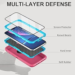 PQC for iPhone XR Case with 2 Pack Screen Protector