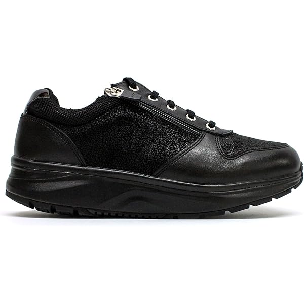 Amazon.com | JOYA Laura Women's Black Leather Sneaker 5 US