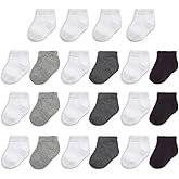 Fruit of the Loom Baby 22-Pack Grow & Fit Flex Zones Low Cut Stretch Socks - Unisex, Girls, Boys