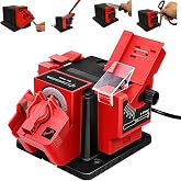 Electric Drill Bit Sharpener, 3-in-1 Universal Sharpening Station, Multifunction Electric Sharpening Machine for Drill Bit Knife Chisel Scissor