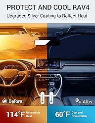 Proadsy 2025 Upgrade Front Windshield Sun Shade
