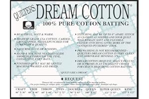 Quilter's Dream Request Light Batting for Quilting (Natural, Double)