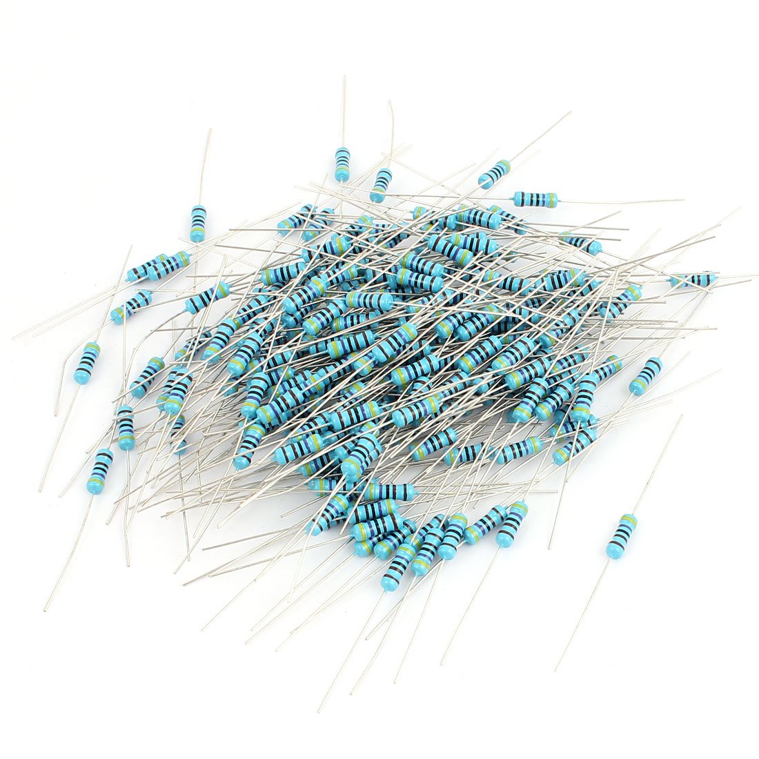 uxcell a16031800ux2040 200 Piece 1/2W 4K Ohm 1% Tolerance Carbon Film Resistor Axial Lead, 0.12" Width, 2.36" Length