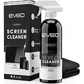 EVEO Screen Cleaner Spray - Large Screen Cleaner Bottle - TV Screen Cleaner, Computer Screen Cleaner, for Laptop, Phone, Ipad - Computer Cleaning kit Electronic Cleaner (1 Pack)