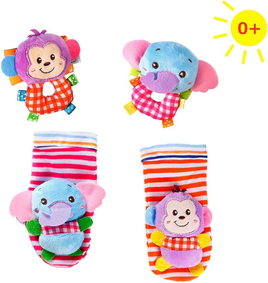 foot finder and wrist rattle set