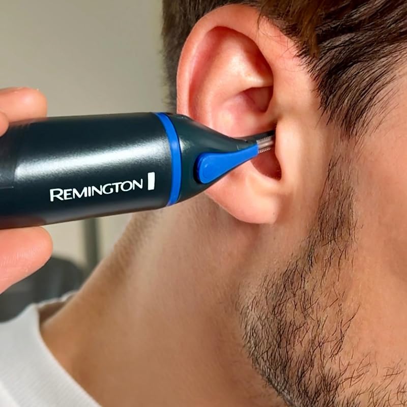 NE3850 Tondeuse-nez [antimicrobienne] série Nano (tête rotative double face, peigne à sourcils, nettoyage facile et rapide), l'emballage peut varier