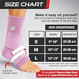 SS Sleeve Stars Ankle Brace with Removable Strap, Pink, Size M 10-12 in view 5