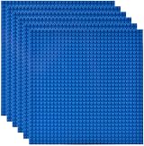 Lekebaby 6 Pack Large 10x10 Building Baseplates 32x32 Studs Blue