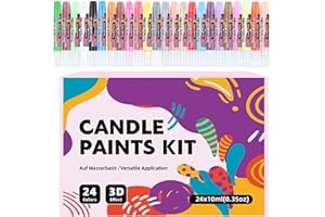 Candle Paint - Candle Decorating Supplies - Clothes Painting Tools for Creative Hobbyists Creators Decorators Enthusiasts Vas