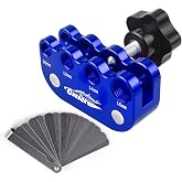 CNRAQR Universal Spark Plug Gap Tool for Most 10mm 12mm 14mm 16mm Spark Plugs with 1 Set Feeler Gauge Blue