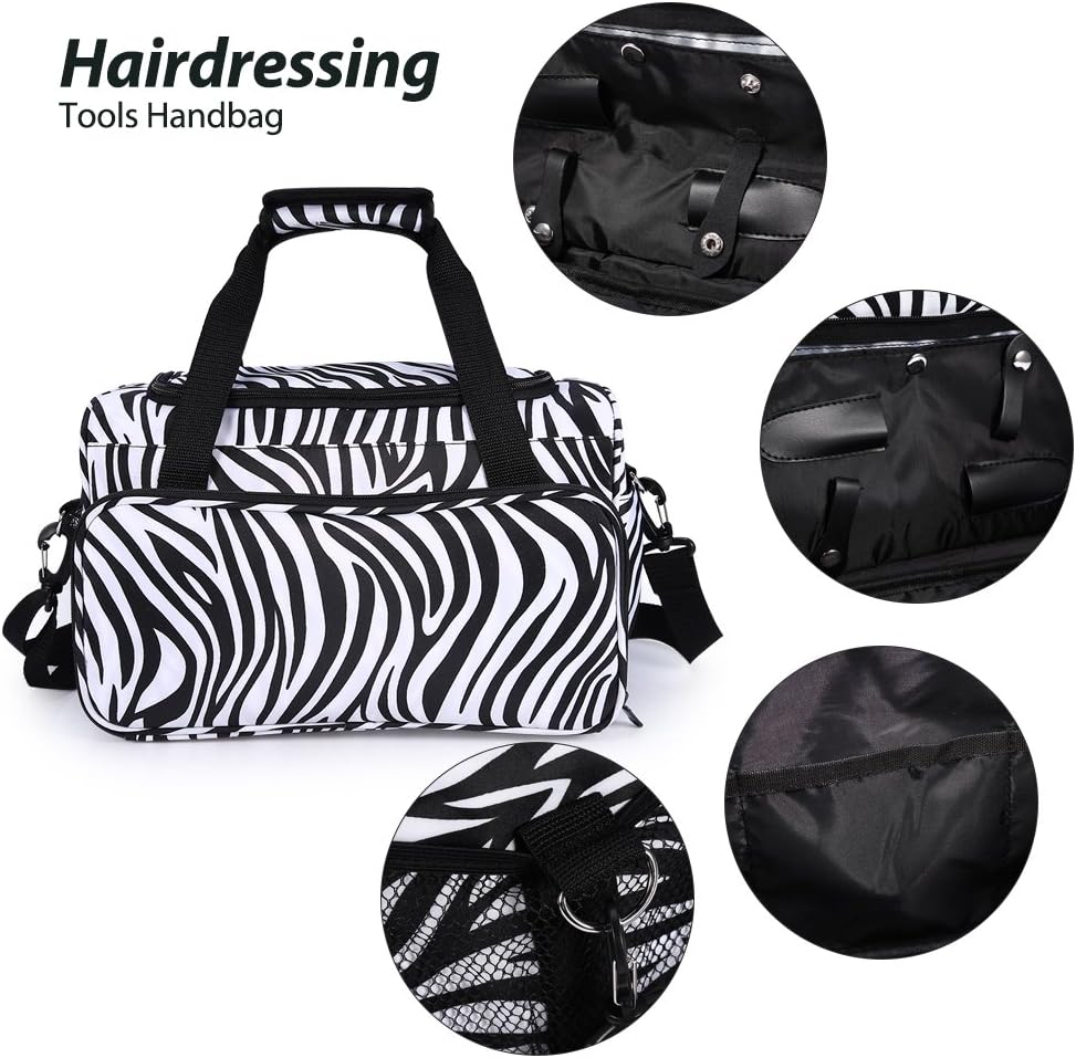 Professional Hairdresser's Pocket Zebra Salon Equipment Bag - Image 5