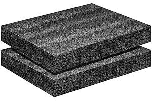 KUIOPYY 2Pack 16 X 12 X 2 Inch Polyurethane Foam Sheet Foam Inserts for Cases Packing Foam Pads for Toolbox Camera Storage