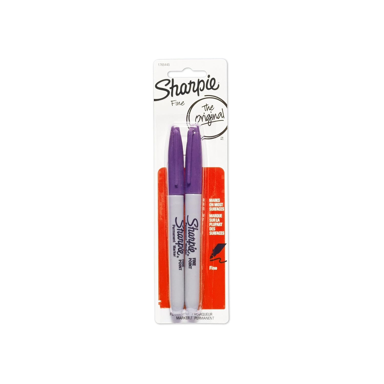Sharpie 1765445 Fine Point Permanent Markers, 2 Purple Markers Amazon
