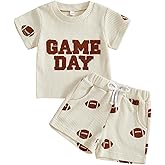 Kupretty Toddler Baby Boy Clothes 6 12 18 24 Month 2T Summer Outfits Waffle Knit Golf Embroidery Tees T-shirt + Shorts Set