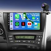 4core 64G Upgrade Car Radio For Toyota Prius 2010 2011 2012 2013 2014 2015, Prius Stereo 9inch IPS Touchscreen Wireless Carplay Android Auto, GPS Bluetooth 5GWifi FM Backup Camera Fit for JBL &amp; No JBL