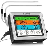 SMARTRO ST54 Dual Probe Digital Meat Thermometer for Cooking Food Kitchen Oven BBQ Grill with Timer Mode and Commercial-Grade Probes