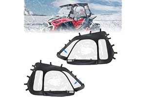 KEMIMOTO Soft Upper Doors, Compatible with Polaris RZR XP 1000 2014-2023, RZR XP Turbo 2016-2021, UTV Cab Enclosures Fit Well