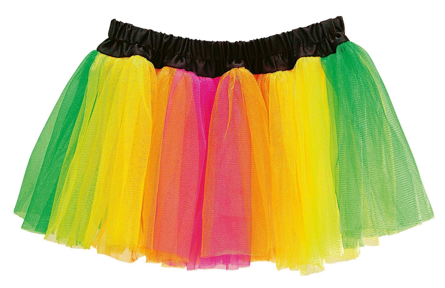 Widmann 05847 Neon Tutu Costume One Size Fits All Multi-Coloured