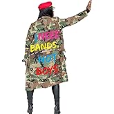 Sexy Camouflage Jacket for Women Army Fatigue Long Cargo Jackets Trench Coat Plus Size