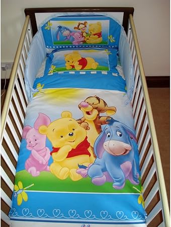 disney cot bed bumper set