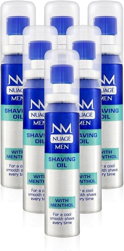 NUAGE Nuage MEN Shaving Oil Menthol Pre Shave 20ml Pump 6 Pack
