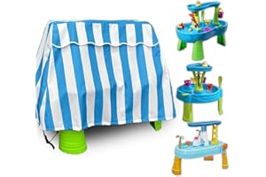 Kids Water Table Cover, Waterproof Heavy Duty Sand and Water Table Covers Compatible with Step2 Rain Showers Splash Pond Wate