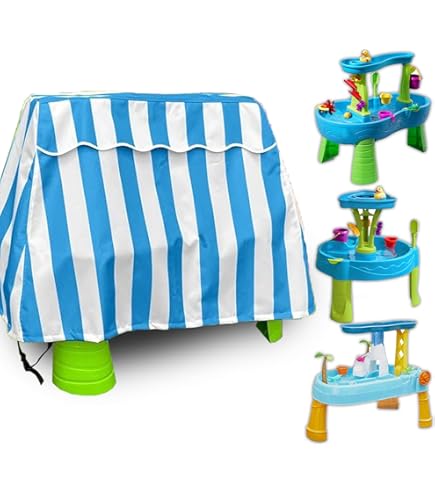 Housse De Protection Imperméable Pour Table D'eau Ou Jouets D'extérieur - Taille ~94x37x67 Cm - Nylon PU