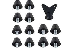 GOSKNOR Football Boot Studs, Soccer Cleats Replacement Running Spikes Rugby Soccer Shoe Studs Replacement Screw-in Plastic/Iron Spikes for Firm Surfaces Outdoor Athletic Training