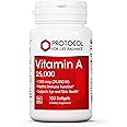 PROTOCOL FOR LIFE BALANCE Vitamin A 25,000 IU - Eye, Retina, and Immune Health - 100 Softgels