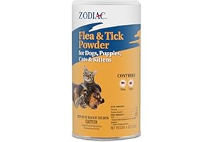 Zodiac Flea & Tick Powder for Dogs, Puppies, Cats & Kittens beige Small