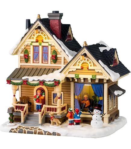 Amazon.com: Lemax Christmas Village Santas List Toy Shop Battery