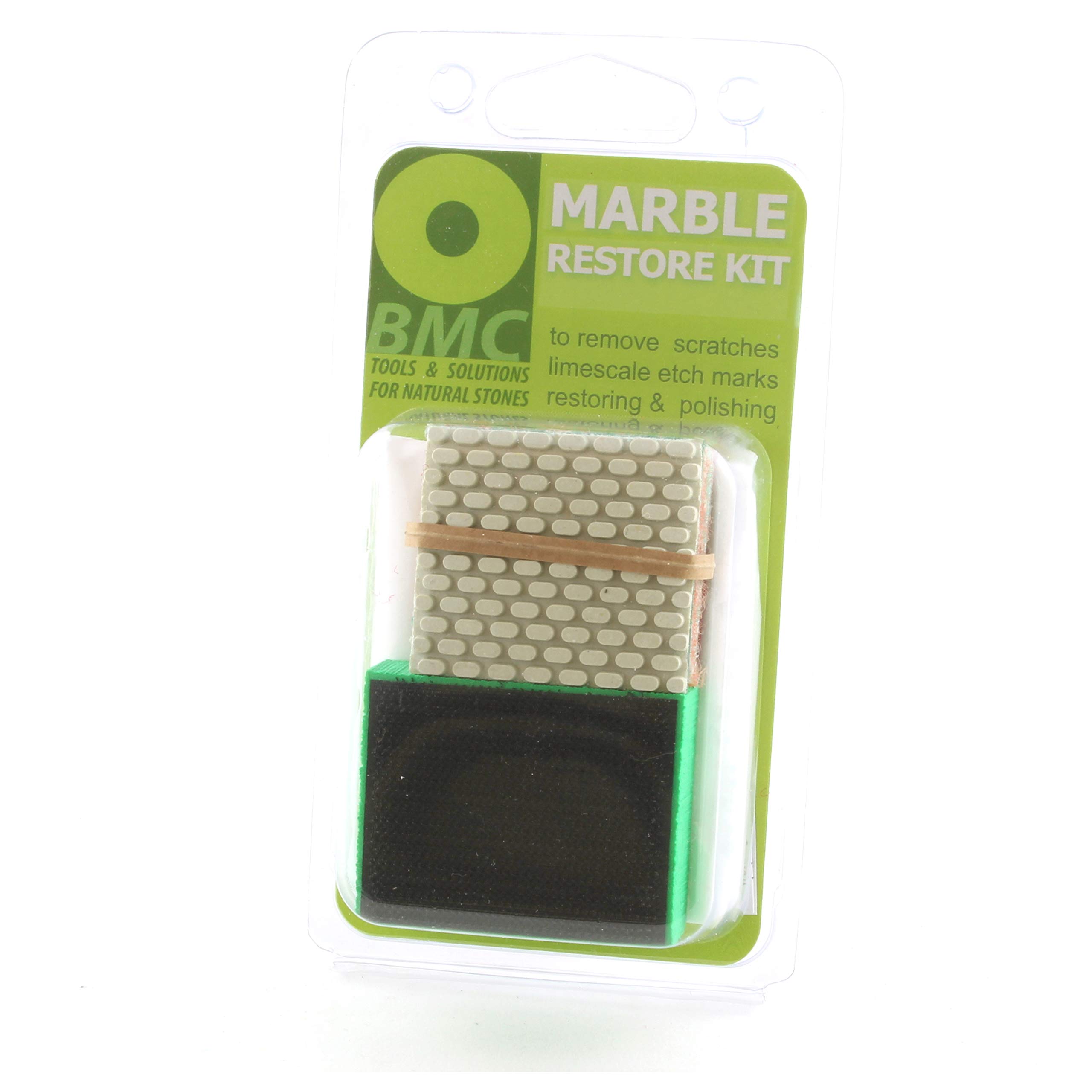 MARBLE RESTORE kit to polish dull marble remove haze scratches corrosion limescale and to re-gloss polishing