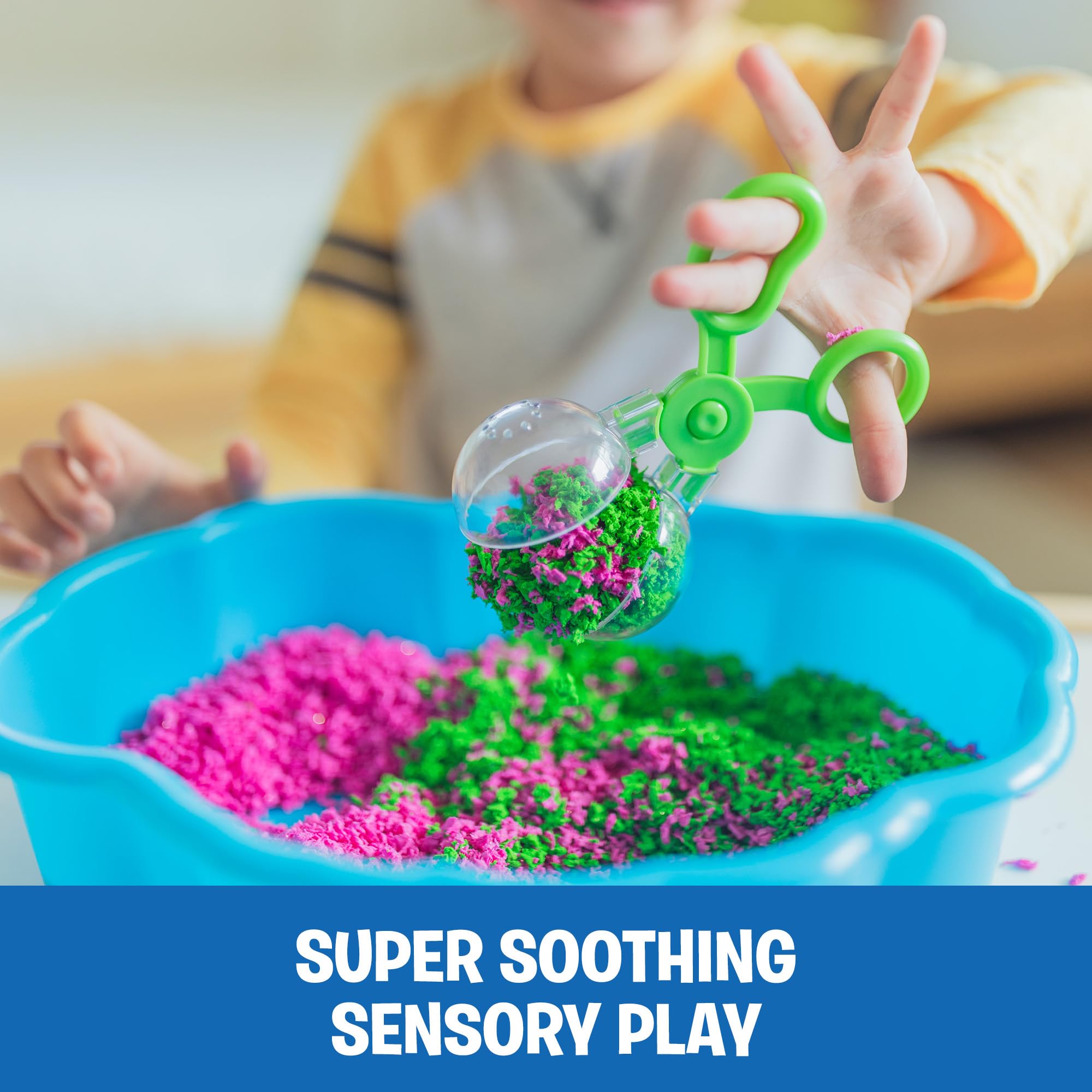 Educational Insights Pluffle® Sensory Station - Sensory Bin Foam Set, No Mess Alternative to Sand Toys & Slime for Toddlers, Fun Table Filler for Home or Classroom, Kids Ages 3+