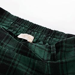 Belle Poque Green Plaid Skirt with Belt and Pockets