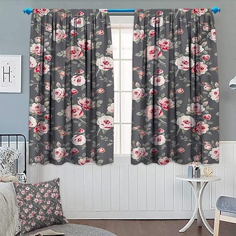 Amazon Com Anhounine Shabby Chic Blackout Curtain Vintage Style