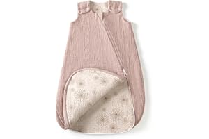 lulumoon Sleep Sack Muslin for Baby: Cotton Wearable Blanket for 9-15 Months - Soft Lightweight Ideal for Nursery Lounge Nighttime Naptime