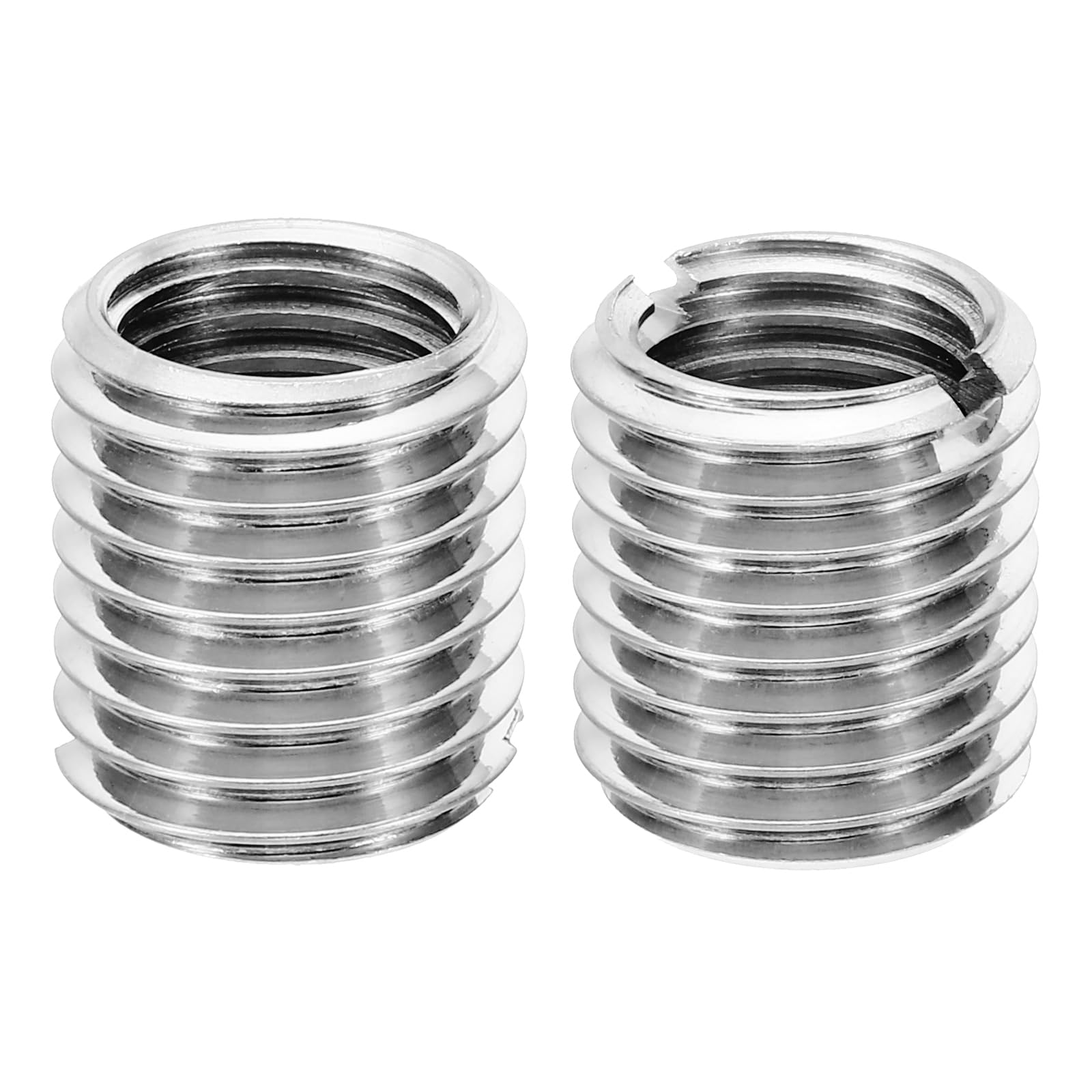 PATIKIL Thread Adapters Sleeve Reducing Nut, 2 Pcs M20xM16x22mm Male to Female Repair Insert Nut Screw Reducer Conversion Stainless Steel Fastener, Silver Tone โ image 1