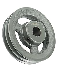 QWORK Double Groove Web Sheaves, 5.75"OD 1" Bore