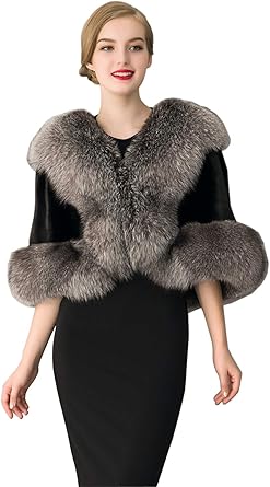 amazon faux fur shawl