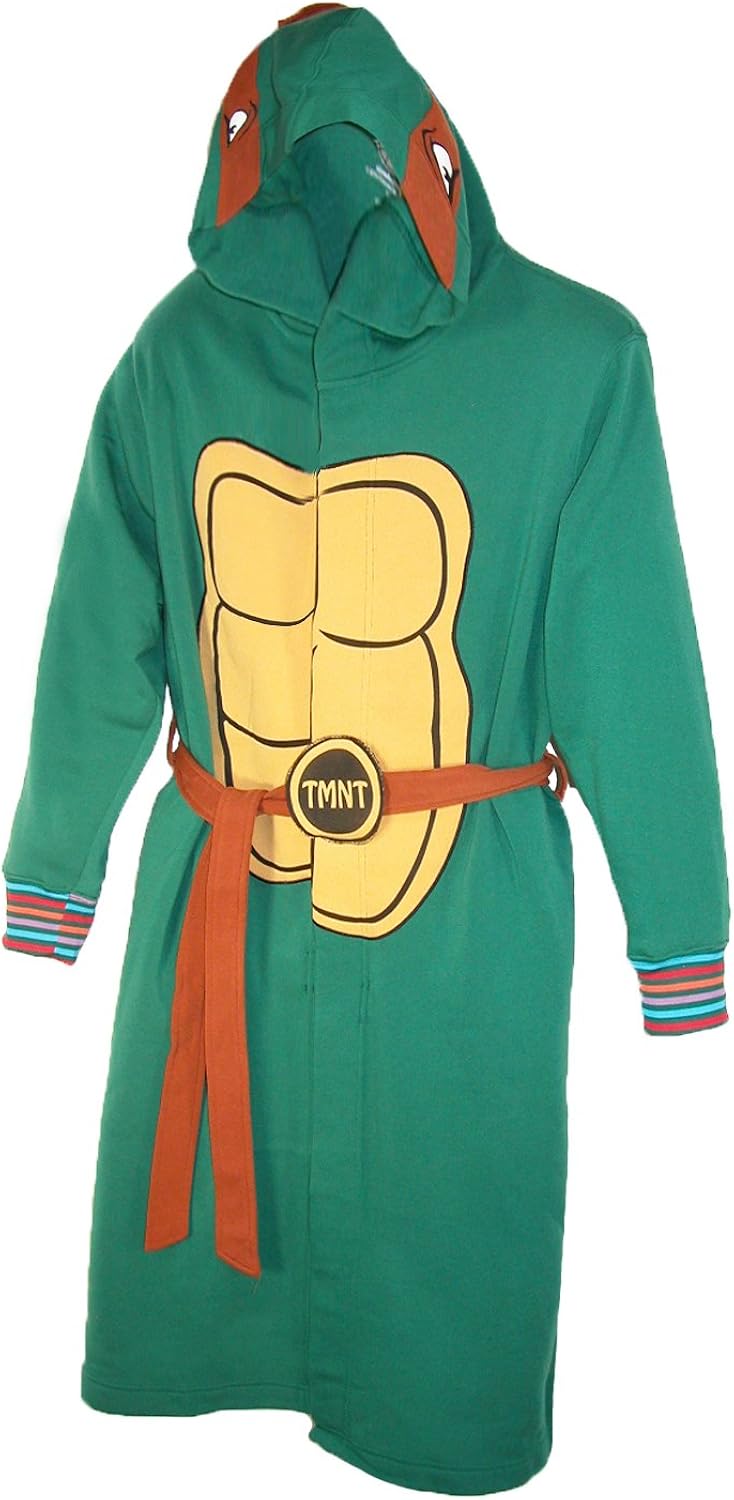 BioWorld Teenage Mutant Ninja Turtles Hooded Robe, S/M, Green: Home & Kitchen