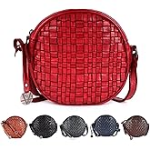 VILENCA HOLLAND Genuine Leather Round Crossbody Bags For Women, Sling Bag For Women Crossbody Purse Trendy Casual