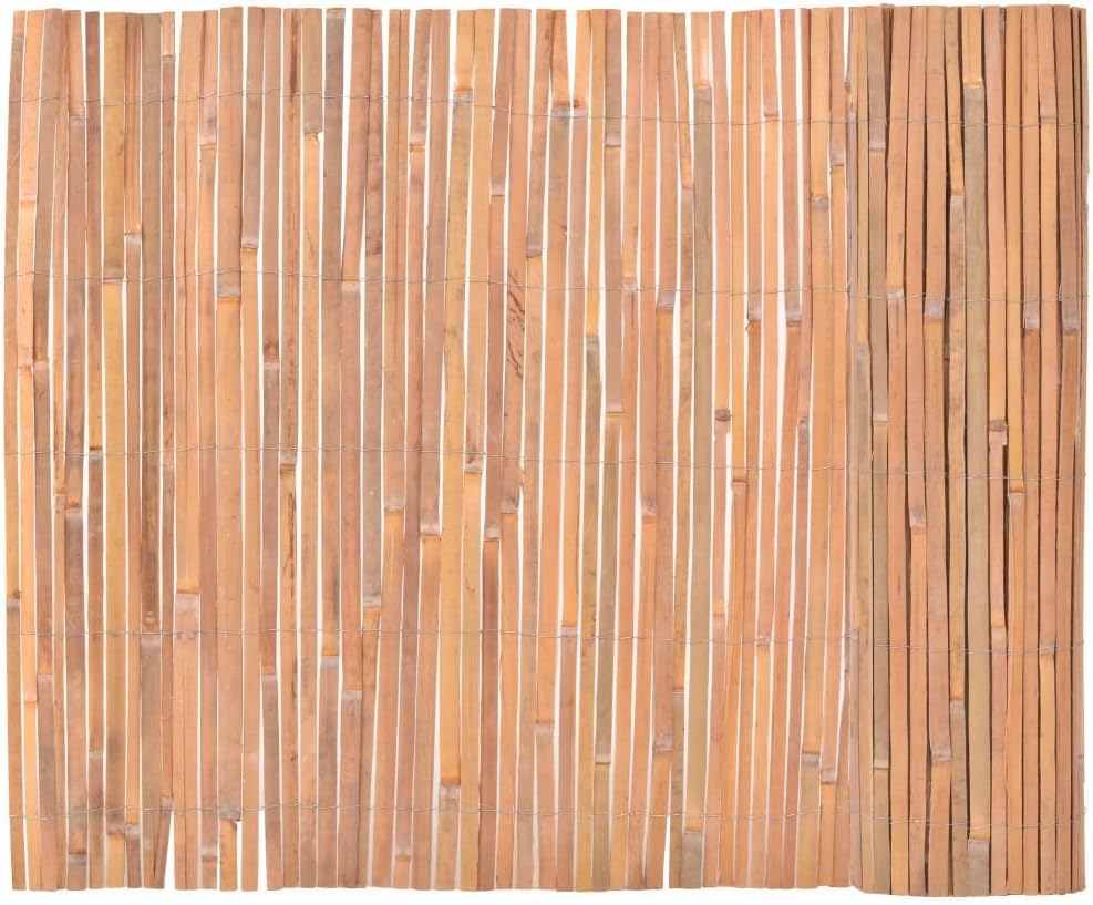 VidaXL Rindenzaun 400x150cm - Bambus Sichtschutz Für Garten